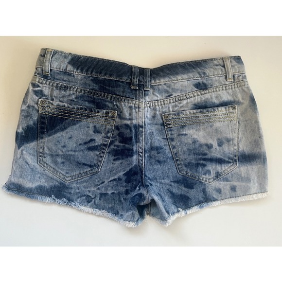 Mossimo Cut Off Denim Shorts -2010 -Blue Jeans Shorts Size 9 Shorties Raw Hem - Picture 5 of 14
